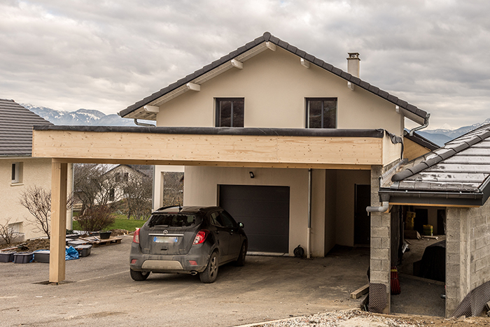 Carport bois double à Annecy
