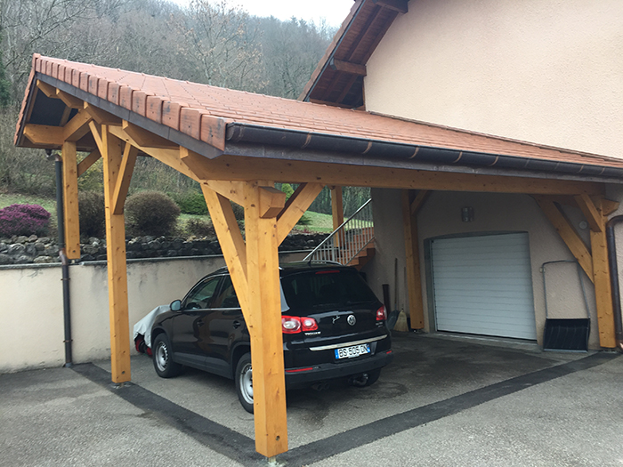Carport bois sur mesure à Annecy